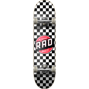 RAD Checkers Skateboard Set (8 "| Checkers Black) RAD Checkers Skateboard Set (8 "| Checkers Black)
