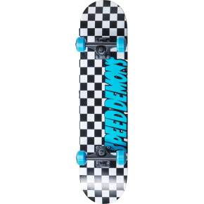 Speed Demons Checkers Skateboard Set (8"|Black/Blue) Speed Demons Checkers Skateboard Set (8"|Black/Blue)