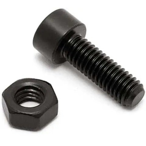 TLC Titanium BMX Seat Clamp Bolt and Nut (Black) TLC Titanium BMX Seat Clamp Bolt and Nut (Black)