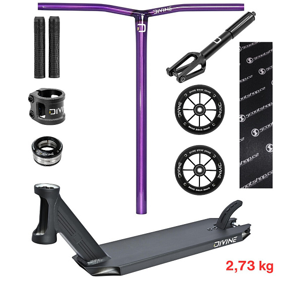 Freestyle Scooter Custom Divine Zephyr 460 mm CrMo Black/Polished Purple