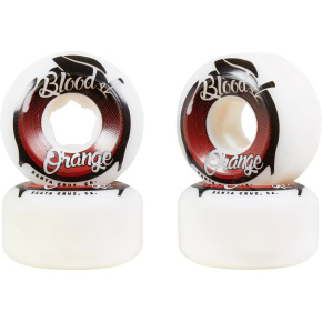 Blood Orange Street Raw Conical Cruiser Wheels 4-Set (57mm|White/Red) Blood Orange Street Raw Conical Cruiser Wheels 4-Set (57mm|White/Red)