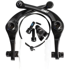 Family Forged Alloy BMX U-brake (Black/Clear Pads)