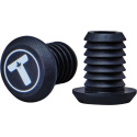 Trynyty Swirl Scooter Grips (Gray / Transparent)