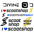Scootshop.cz X Divine S sticker sheet