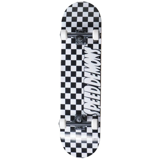 Speed Demons Checkers Skateboard Set (7"|Black/White)