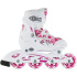 Roces Compy 8.0 Girls' Inline Skates (White/Violet|34-37)