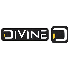 Divine Small Black Stickers