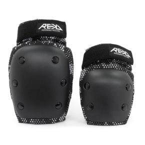 REKD Youth Heavy Duty Double Pad Set - Black / Grey - Small REKD Youth Heavy Duty Double Pad Set - Black / Grey - Small