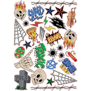 SFR Sticker Sheet - Skulls SFR Sticker Sheet - Skulls