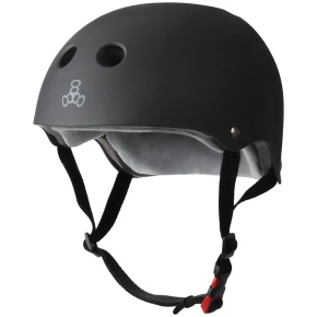 Helmet Triple Eight Certified Sweatsaver S-M Black Rubber