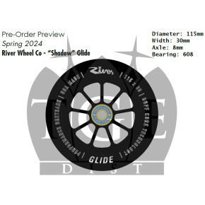 River 115 Glide Scooter Wheels 2-Pack (115mm|Shadow) River 115 Glide Scooter Wheels 2-Pack (115mm|Shadow)