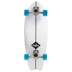 Mindless Surf Skate Fish Tail - White - 9.75" x 29.5" Mindless Surf Skate Fish Tail - White - 9.75" x 29.5"