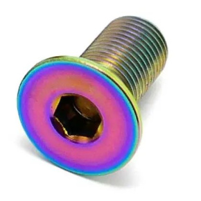 TLC Hollow Titanium BMX Crank Spindle screw (Rainbow) TLC Hollow Titanium BMX Crank Spindle screw (Rainbow)