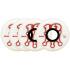 Roces M12 Aggressive Inline Kolečka 4-balení (58mm|Bílá/Červená)