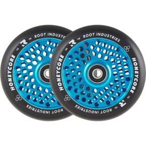 Root Honeycore Black 110mm 2-pack Pro Scooter Wheels (110mm | Blue) Root Honeycore Black 110mm 2-pack Pro Scooter Wheels (110mm | Blue)