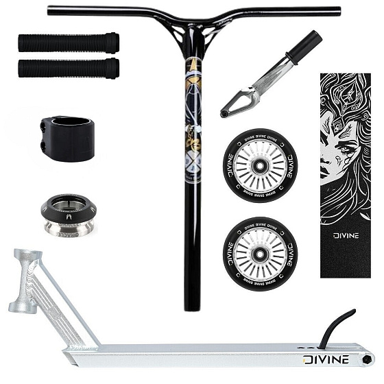 Freestyle scooter Custom Divine Zephyr Hybrid 500 mm ALU silver