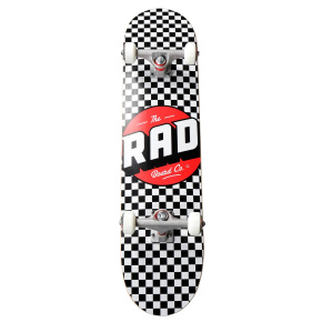RAD Checkers Progressive Skateboard Complete (7.75"|Black/White) RAD Checkers Progressive Skateboard Complete (7.75"|Black/White)