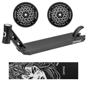 Set Divine Park Deck black + 2pcs Divine 110 mm Light black wheels + Divine Nyx griptape Set Divine Park Deck black + 2pcs Divine 110 mm Light black wheels + Divine Nyx griptape