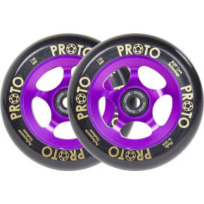 Proto Grippers Wheels Black On Purple 110 mm 2 pcs