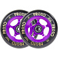Proto Grippers Wheels Black On Purple 110 mm 2 pcs