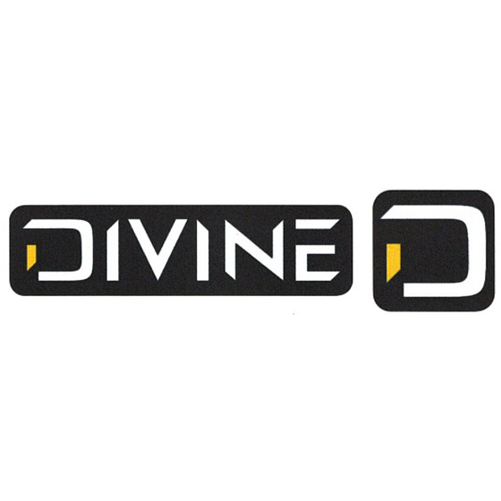 Divine Large Black Stickers