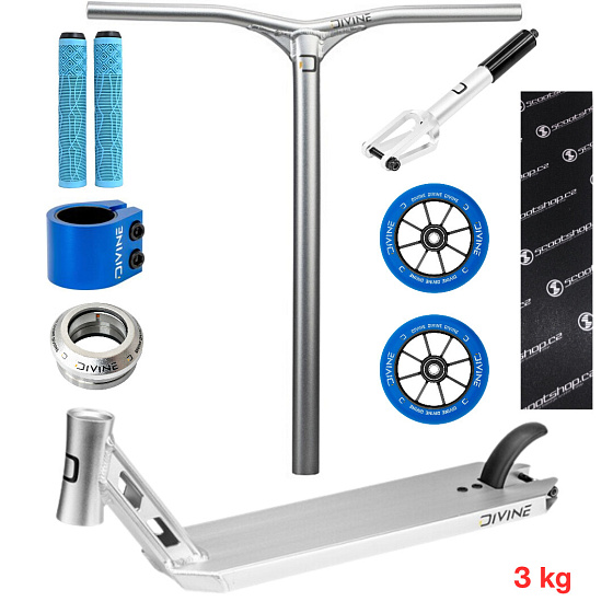 Freestyle Scooter Custom Divine Park ALU Silver/Blue