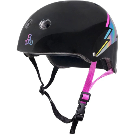Helmet Triple Eight Certified Sweatsaver S-M Black Hologram