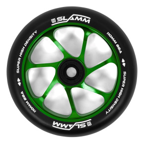 Slamm 110mm Team Wheel Black / Green Slamm 110mm Team Wheel Black / Green