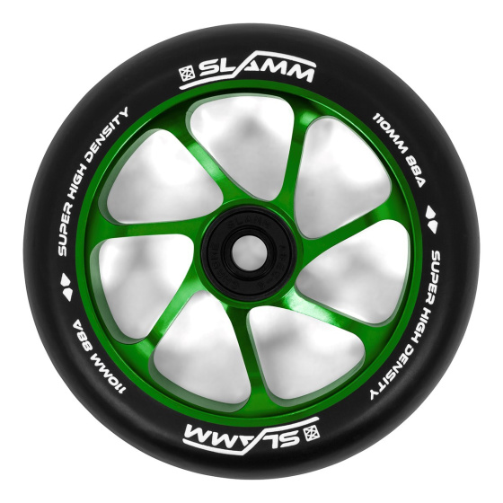 Slamm 110mm Team Wheel Black / Green