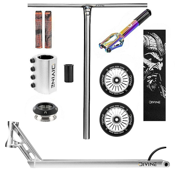 Freestyle Scooter Custom Divine Street 6" 580 mm Silver