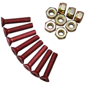 Venom Redheads Truck Bolts 8 Set (1.5" | Gold) Venom Redheads Truck Bolts 8 Set (1.5" | Gold)