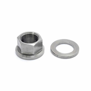 TLC Titanium BMX Axle Bolt With Spacer (14mm|Natural) TLC Titanium BMX Axle Bolt With Spacer (14mm|Natural)