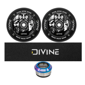Set of 2 Divine 120 mm Hollowcore wheels + Divine griptape + Divine headset Set of 2 Divine 120 mm Hollowcore wheels + Divine griptape + Divine headset