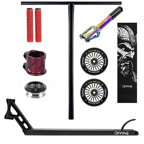 Freestyle Scooter Custom Divine Street 6" 580 mm Forget Black