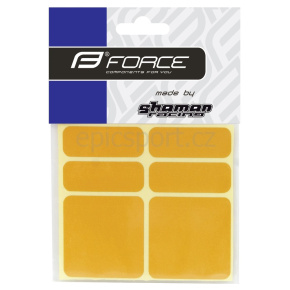 FORCE reflective set 6 pcs, yellow