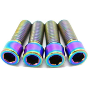 TLC Primo Titanium BMX Crank Arm Pinch Bolts (Rainbow) TLC Primo Titanium BMX Crank Arm Pinch Bolts (Rainbow)