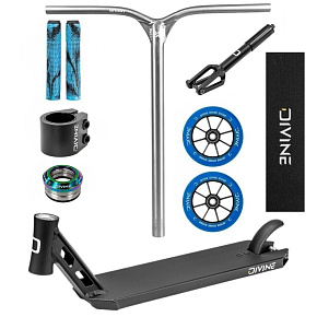 Freestyle Scooter Custom Divine Park ALU Black/Blue Freestyle Scooter Custom Divine Park ALU Black/Blue